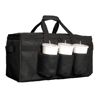 Large thermal food delivery bags insulated with Cup Holders Great for Beverages and Catering