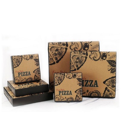 Amazon Hot Sale Customized italy 36" large color printing carton frozen kraft pizza packing box