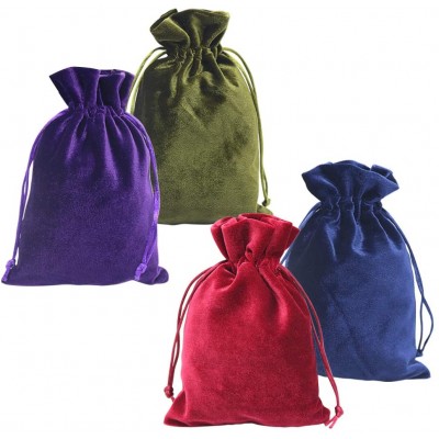 Non-toxic red velvet fabric pouch,drawstring pouch