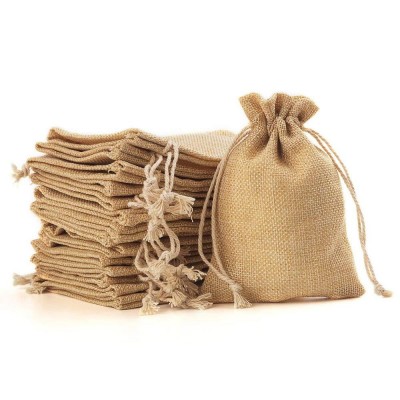 Burlap Bags with Drawstring Favor Jewelry Burlap Treat Bags for Wedding Party Arts Crafts Projects Presents Snack