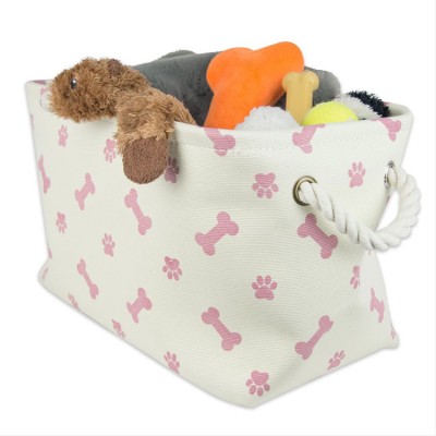 Custom Floor Stacking Fabric Woven Open Fronted Toy Tool Collapsible Bins Storage Boxes