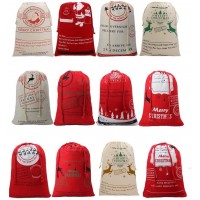 Christmas Sacks Santa Stocking Gift Sack Quick Delivery Present Storage Bag From North Pole Red Drawstring Gift Bag Large